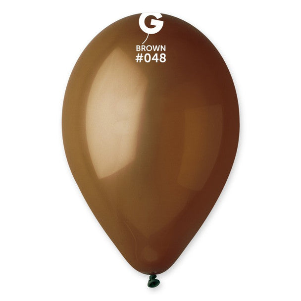 Latex Balloon 5'' Brown Color (100 count) GEMAR