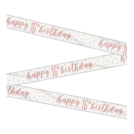 Happy 16th Birthday Banner