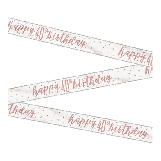 Happy 40th Birthday Banner