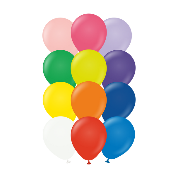 Latex Balloon  Assorted Standard (100 count) 12''  KALISAN