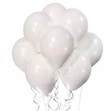White Latex Balloons