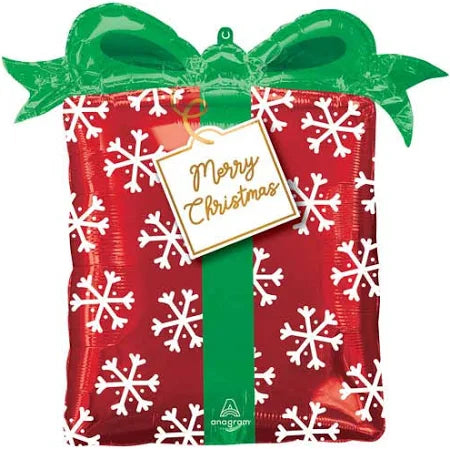 27" Christmas Present Foil Balloon