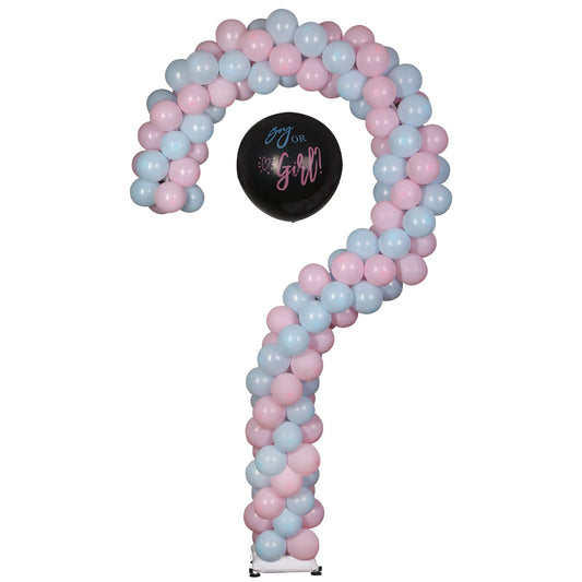 Metal Question Mark Balloon Stand for Baby Gender Reveal rental