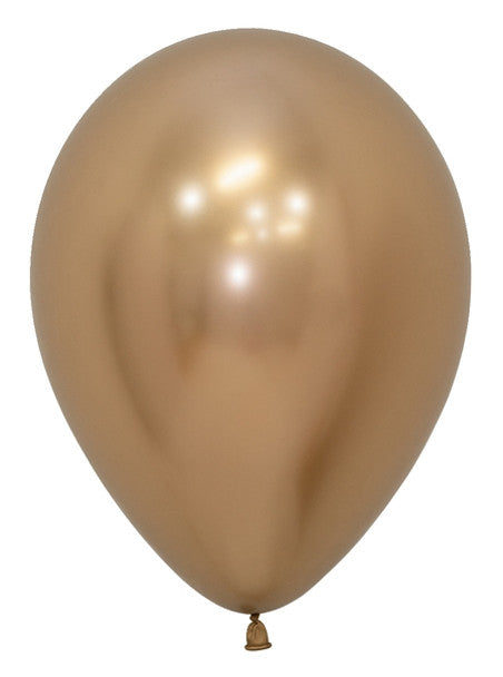 Latex Balloon 5'' Reflex Gold (100 count) SEMPERTEX