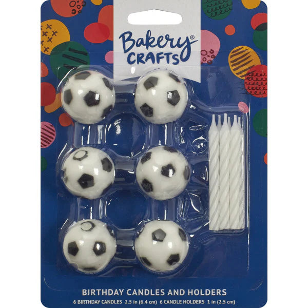 Soccer Balls Candle Holder Set - 6 Pack